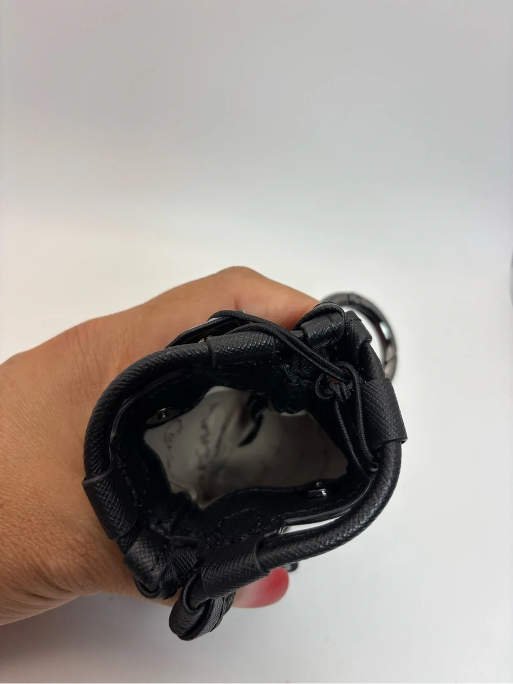 Foley + Corinna NWT Black Leather Mini Keychain Pouch